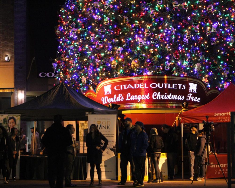 Food Bank at the Citadel Outlets with World's Largest Tree
