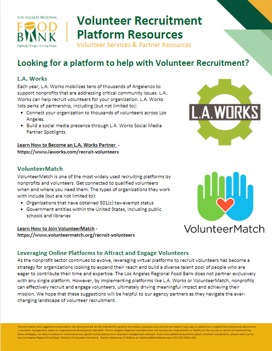 Volunteer Recruitment Platform Resources