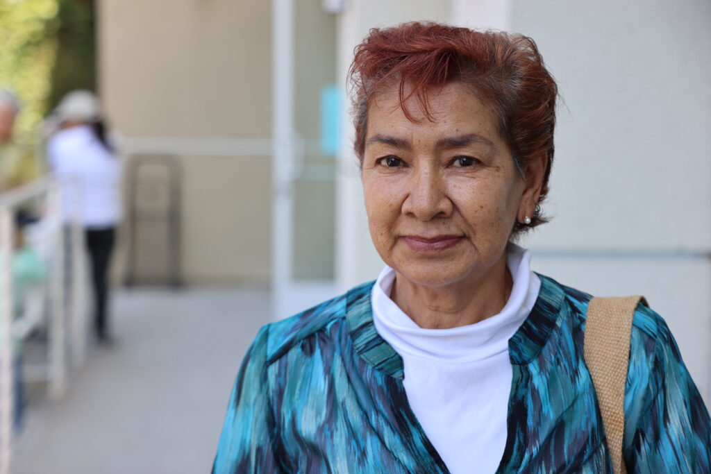 Maria Teresa, food recipient at Hollywood Community Housing