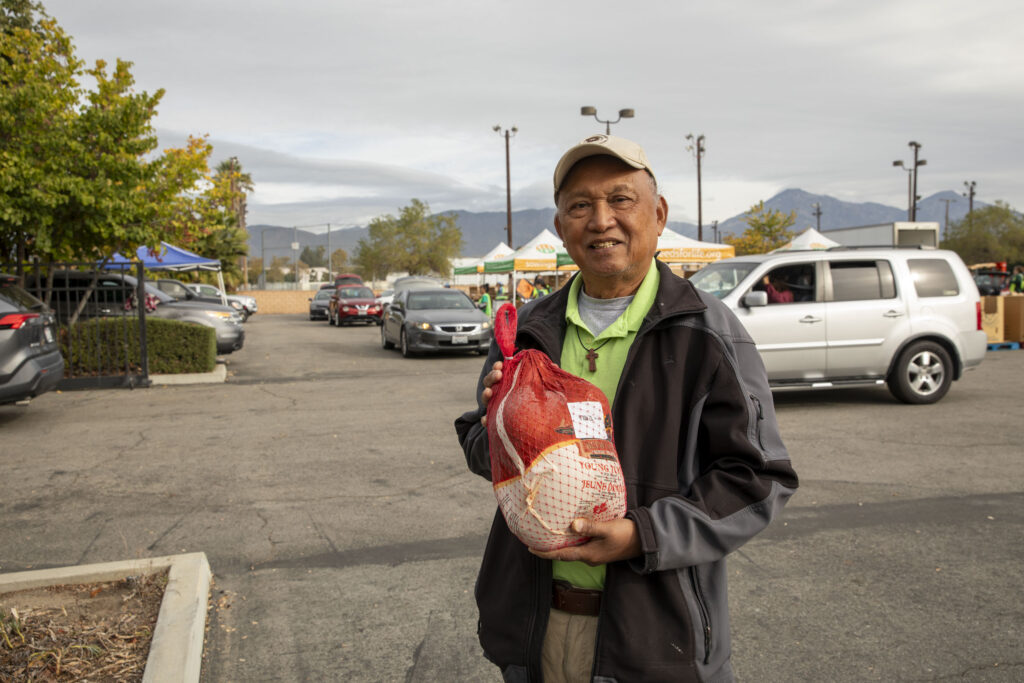 Romy, food recipient at Sowing Seeds for Life in Pomona